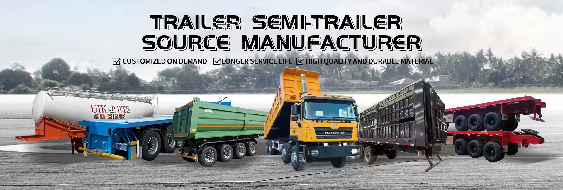 qualità Trailers a doppio piatto fabbrica